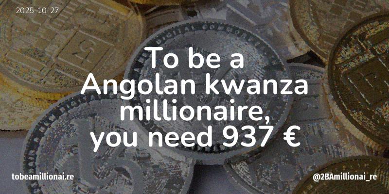To be a millionaire