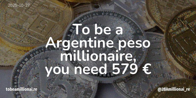 To be a millionaire