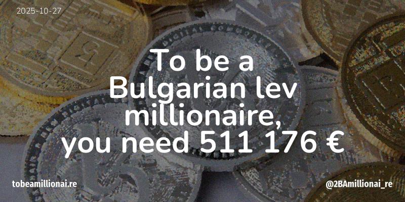 To be a millionaire