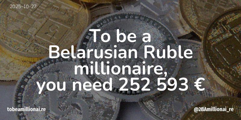 To be a millionaire