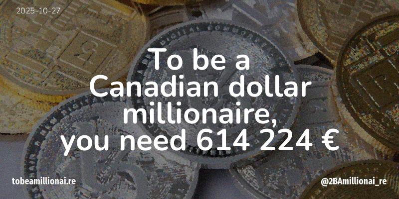 To be a millionaire
