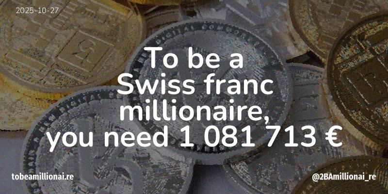 To be a millionaire