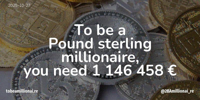 To be a millionaire