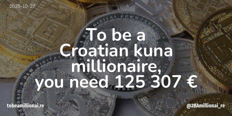 To be a millionaire