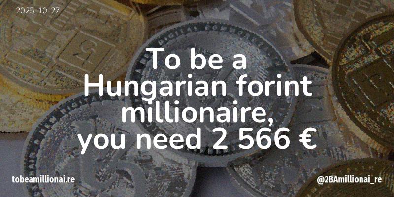 To be a millionaire