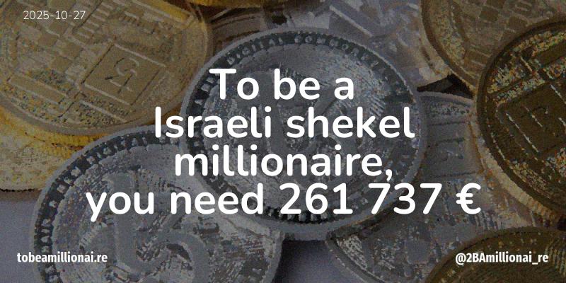 To be a millionaire