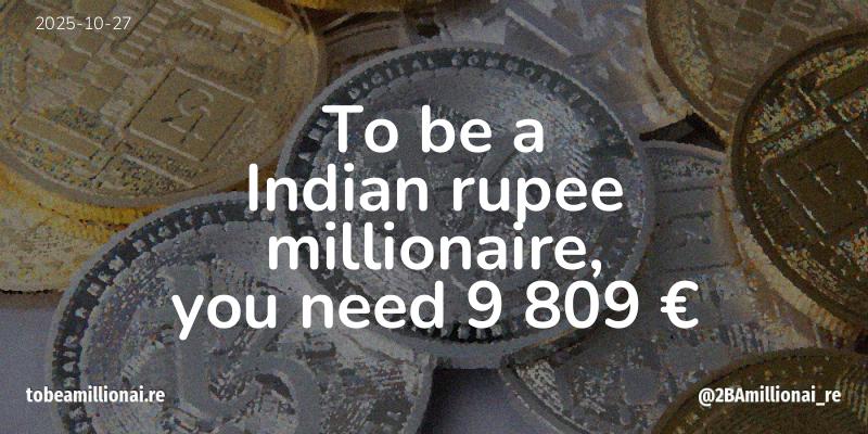To be a millionaire
