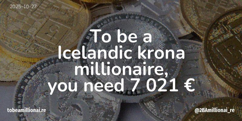 To be a millionaire