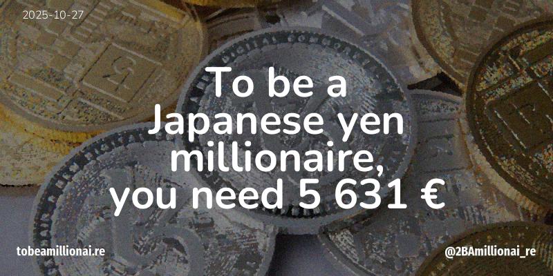 To be a millionaire