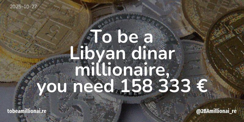 To be a millionaire