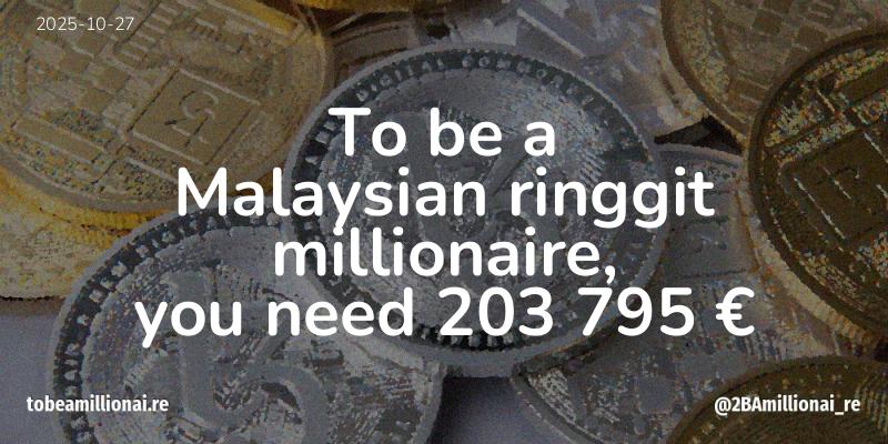 To be a millionaire