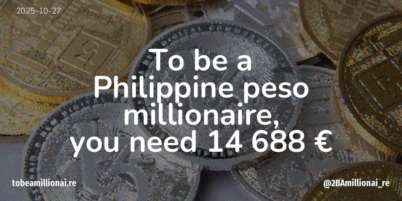 To be a millionaire