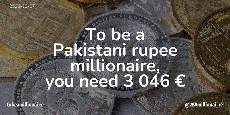 To be a millionaire