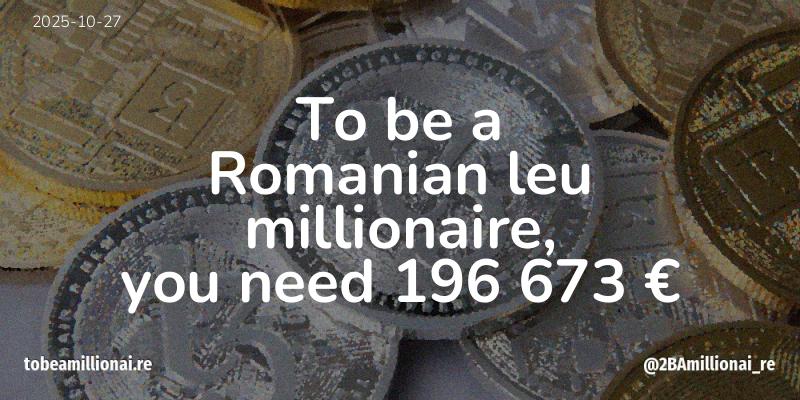 To be a millionaire