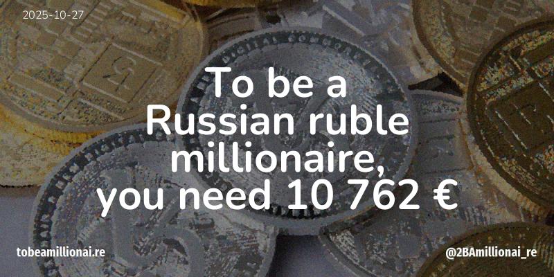 To be a millionaire