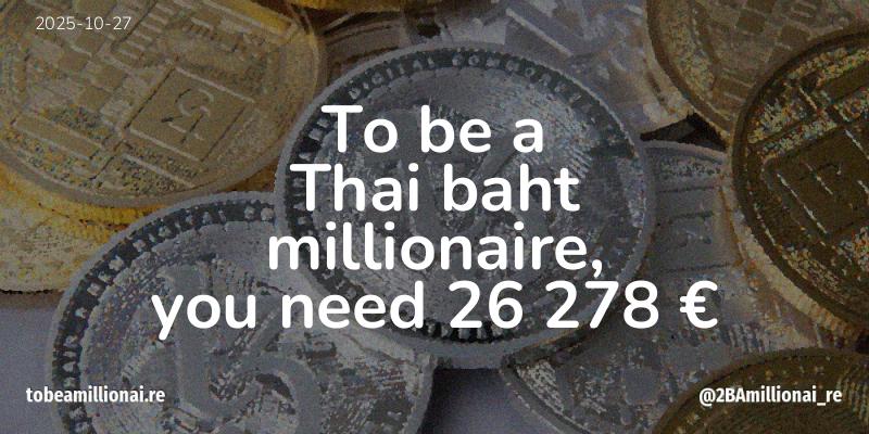 To be a millionaire