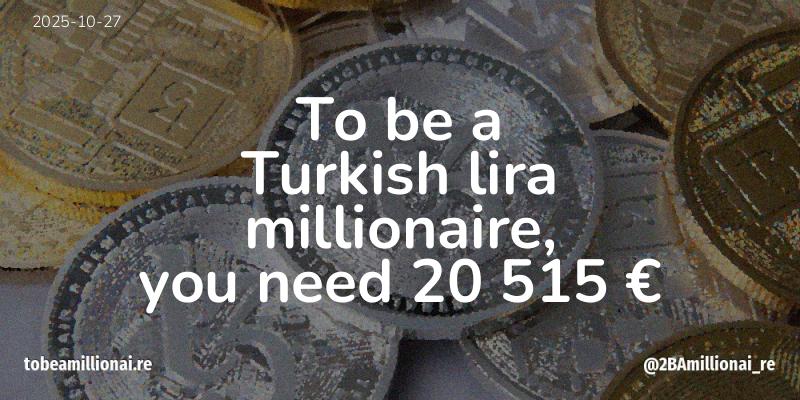 To be a millionaire