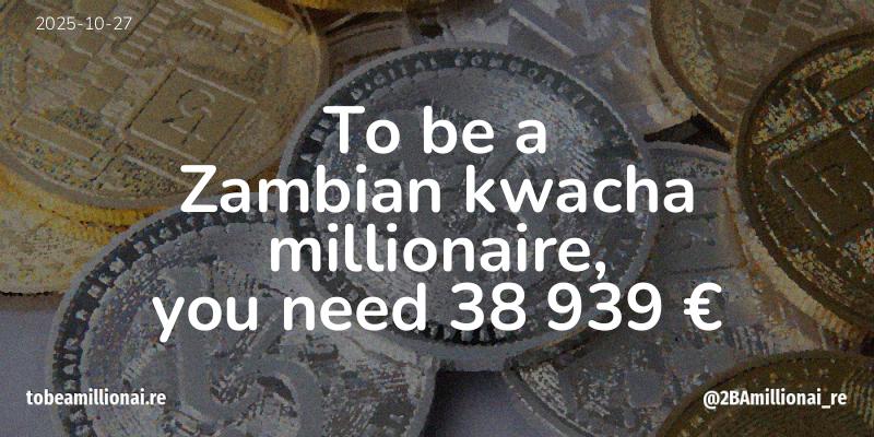To be a millionaire